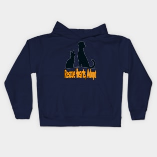 Adopt Don’t Shop Save a Life Gain a Heart - National Pet Day Kids Hoodie